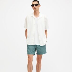 Men’s allsaints Warden Swim Short in Aquara Blue L